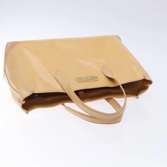 LOUIS VUITTON Vernis Wilshire PM Hand Bag Rose Flow Lantern Auth - Picture 7 of 16